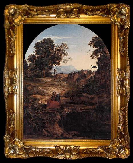 framed  Ferdinand Olivier Elijah in the Wilderness, ta009-2